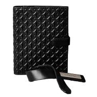 Calvin Klein Jeans Men's Black Passport Case + Luggage Tag Set Photo of the Espace des Marques %store% store - view of %key%
