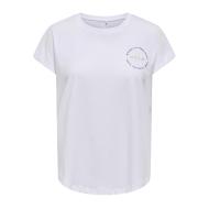 T-Shirt Blanc Femme ONLY PLAY Save Loose pas cher