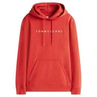 Sweat Terracotta Homme Tommy Hilfiger Washed DM0DM20746 vue 2