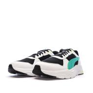 Schwarze/weiße/türkisfarbene Puma-Sneaker für Herren: Puma Trinity 2 Ansicht 6