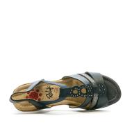 Sandalias de cuña Relife Jinkat azules para mujer ver 4